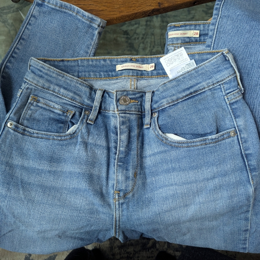 Levi's Blue High-Rise Skinny Jeans Set of 3